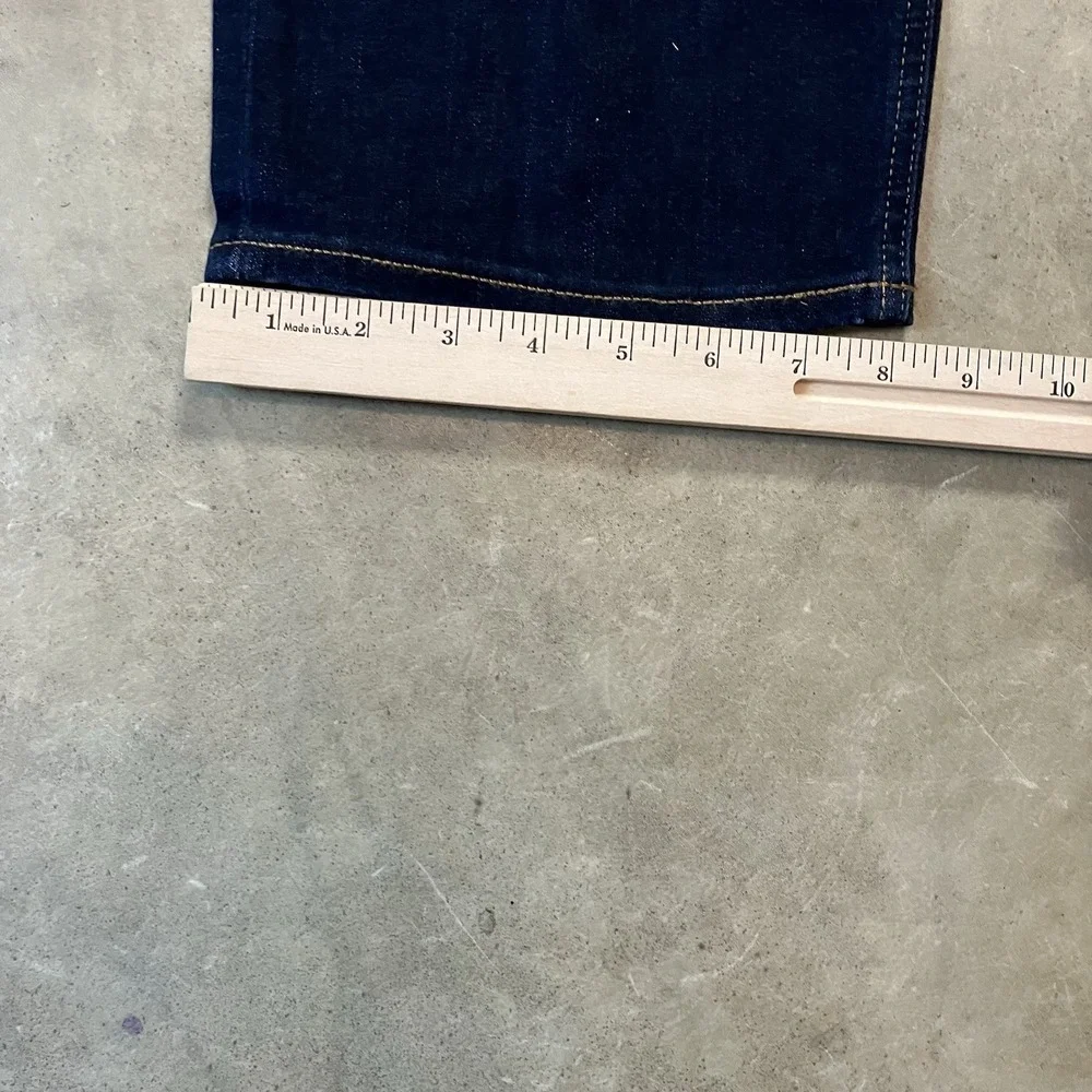 Banana Republic Traveler Jeans Mens Size 42x32 Dark Blue Slim Luxe Fit Leg Denim